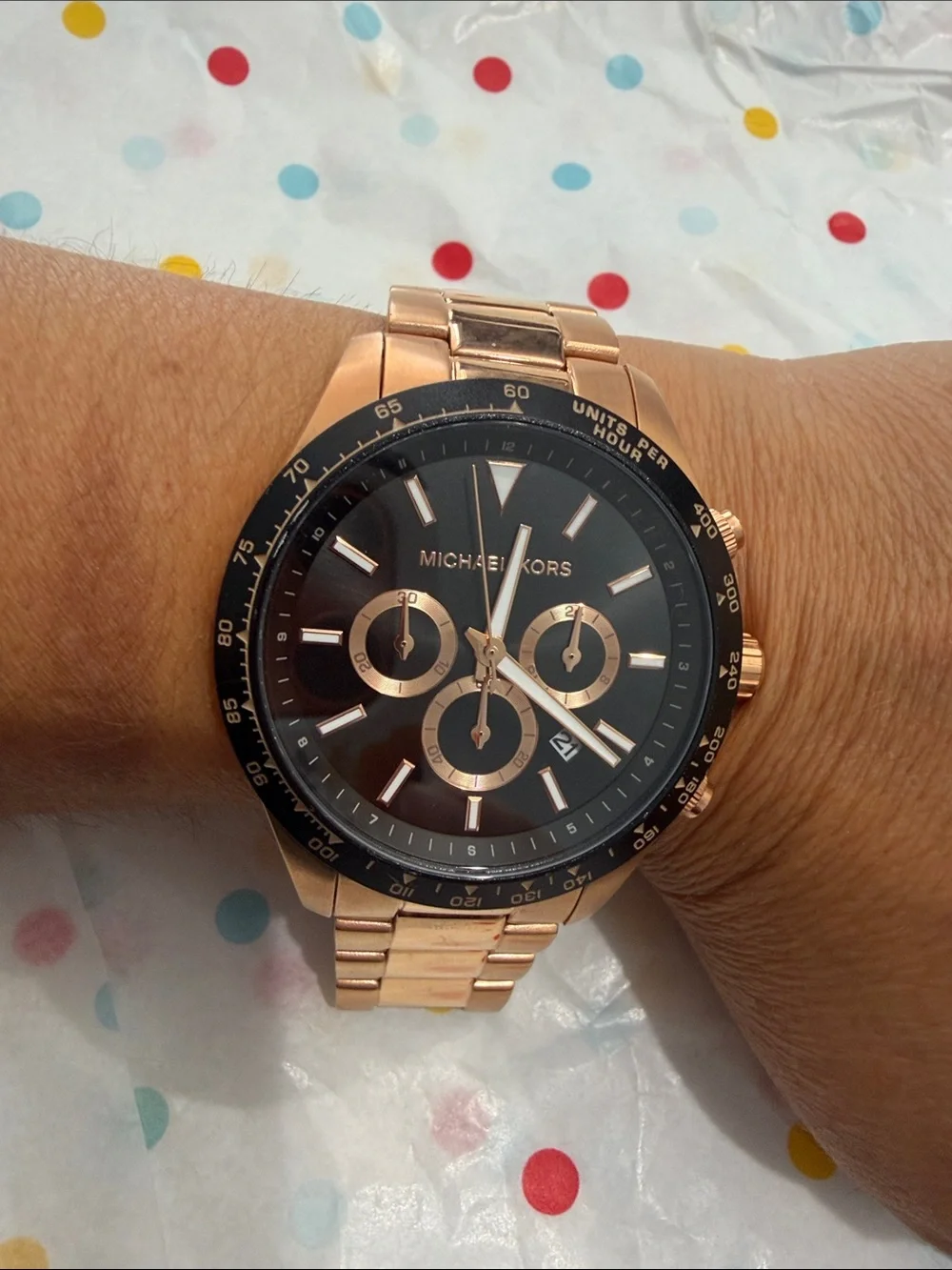 Michael Kors men’s watch rose gold stainless steel